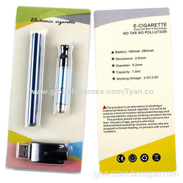 Slim and Fashionable Refillable E Cigarette Vaporizer Pen, 510 Nano Mini CE4 in Blister Package